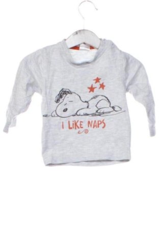 Παιδική μπλούζα Peanuts, Μέγεθος 6-9m/ 68-74 εκ., Χρώμα Γκρί, Τιμή 4,99 €, #136635039