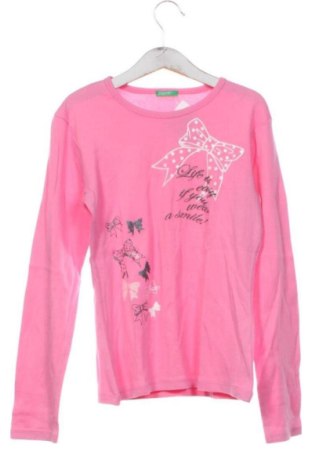 Παιδική μπλούζα United Colors Of Benetton, Μέγεθος 10-11y/ 146-152 εκ., Χρώμα Ρόζ , Τιμή 12,00 €, #136733650