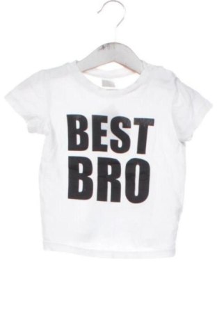 Детска тениска H&M, Размер 3-6m/ 62-68 см, Цвят Бял, Цена 5,00 €, #136705074