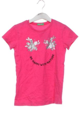Tricou pentru copii United Colors Of Benetton, Mărime 5-6y/ 116-122 cm, Culoare Roz, Preț 37,99 Lei, #136725355