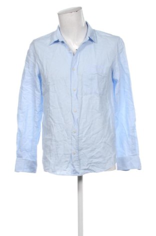 Мъжка риза Zara, Размер M, Цвят Син, Цена 17,89 €, #136721160