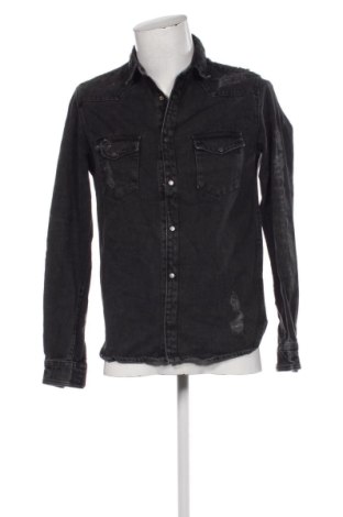 Мъжка риза Zara, Размер S, Цвят Черен, Цена 17,89 €, #136726519