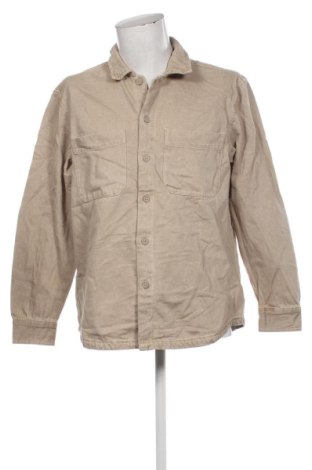 Мъжка риза Pull&Bear, Размер M, Цвят Бежов, Цена 10,73 €, #136736868