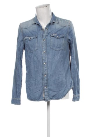 Cămașă de bărbați Garcia Jeans, Mărime L, Culoare Albastru, Preț 26,99 Lei, #136746819