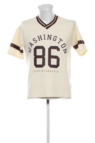 Męski T-shirt SHEIN, Rozmiar L, Kolor ecru, Cena 42,99 zł, #136737909