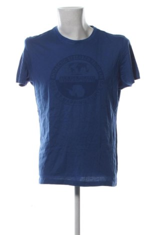 Męski T-shirt Napapijri, Rozmiar XL, Kolor Niebieski, Cena 110,99 zł, #136739733