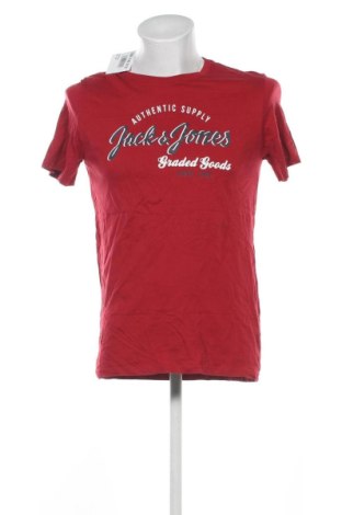 Męski T-shirt Jack & Jones, Rozmiar L, Kolor Czerwony, Cena 43,99 zł, #136740012