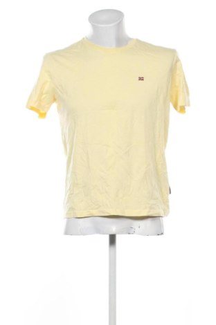 Męski T-shirt Napapijri, Rozmiar M, Kolor Żółty, Cena 99,99 zł, #136746376