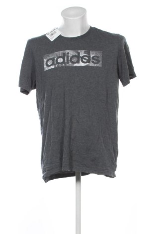 Ανδρικό t-shirt Adidas, Μέγεθος XL, Χρώμα Γκρί, Τιμή 21,99 €, #136746530