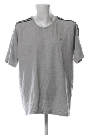 Ανδρικό t-shirt Adidas, Μέγεθος XXL, Χρώμα Γκρί, Τιμή 17,99 €, #136747610