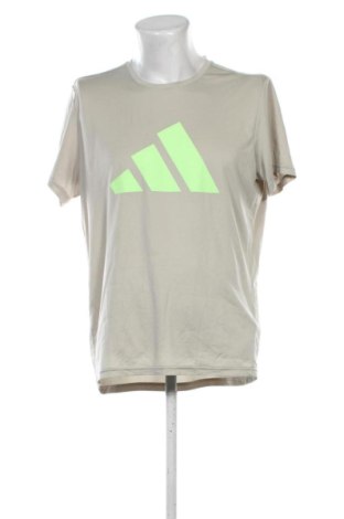 Ανδρικό t-shirt Adidas, Μέγεθος XL, Χρώμα  Μπέζ, Τιμή 19,99 €, #136753059