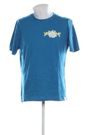 Męski T-shirt Bershka, Rozmiar L, Kolor Niebieski, Cena 46,99 zł, #136765672