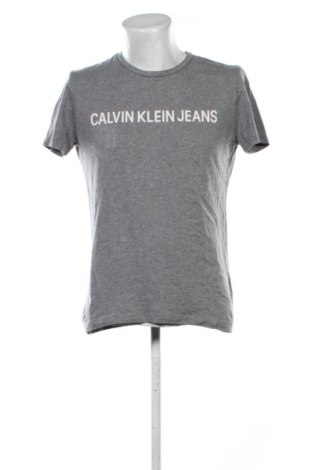 Мъжка тениска Calvin Klein Jeans, Размер M, Цвят Сив, Цена 39,88 €, #136675502