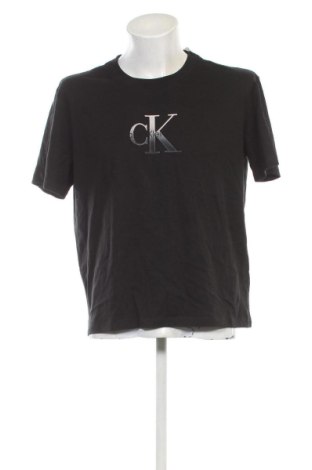 Мъжка тениска Calvin Klein Jeans, Размер XL, Цвят Черен, Цена 39,88 €, #136693854