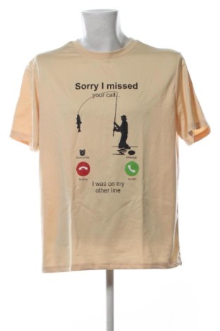 Tricou de bărbați Unbranded, Mărime XL, Culoare Galben, Preț 52,13 Lei, #136699145