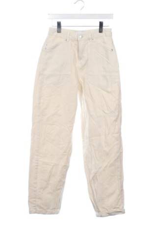 Męskie spodnie Bershka, Rozmiar S, Kolor ecru, Cena 34,99 zł, #136760552