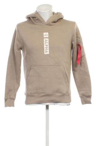 Мъжки суитшърт Alpha Industries, Размер S, Цвят Бежов, Цена 21,98 €, #136681206