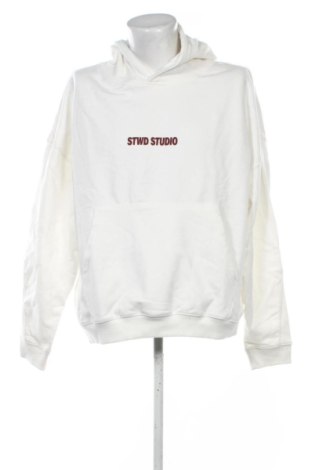 Мъжки суитшърт Pull&Bear, Размер XL, Цвят Бял, Цена 32,21 €, #136676186
