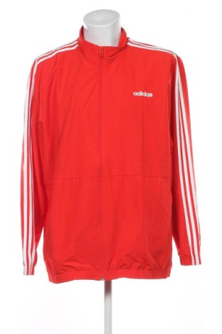 Ανδρική αθλητική ζακέτα Adidas, Μέγεθος XXL, Χρώμα Κόκκινο, Τιμή 29,99 €, #136692282