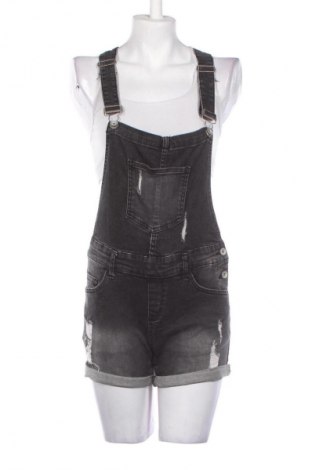 Дамски къс гащеризон Fb Sister, Размер M, Цвят Сив, Цена 3,57 €