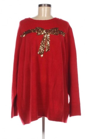 Pulover de femei Ulla Popken, Mărime XXL, Culoare Roșu, Preț 127,99 Lei, #132107142