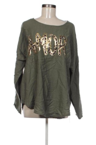 Дамска блуза Lea Fashion, Размер XXL, Цвят Зелен, Цена 9,20 €, #136759100