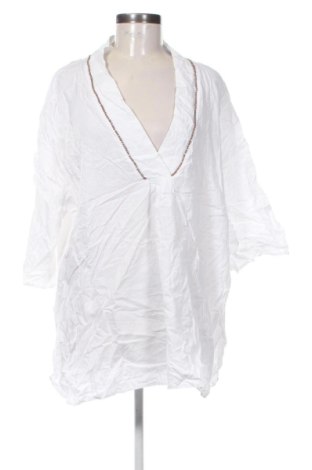 Bluzka damska Ulla Popken, Rozmiar 3XL, Kolor Biały, Cena 121,99 zł, #136822219