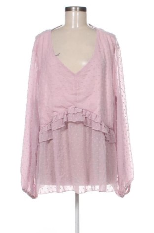 Bluză de femei SHEIN, Mărime 4XL, Culoare Roz, Preț 53,99 Lei, #136851556