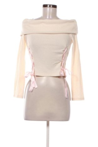 Bluză de femei Romwe, Mărime XS, Culoare Ecru, Preț 44,99 Lei, #136862838
