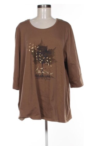 Дамска блуза Ulla Popken, Размер XL, Цвят Кафяв, Цена 16,87 €, #136873379