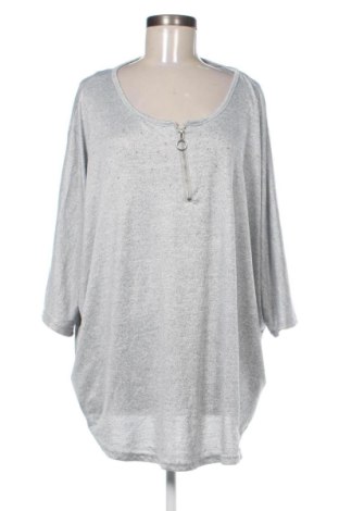 Bluzka damska Janina, Rozmiar 5XL, Kolor Szary, Cena 64,99 zł, #136875215