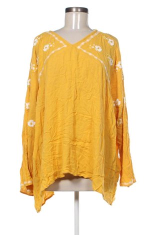 Bluzka damska Ulla Popken, Rozmiar 4XL, Kolor Żółty, Cena 43,99 zł, #136879905