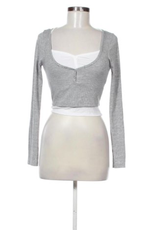 Damen Shirt Stradivarius, Größe S, Farbe Grau, Preis 5,99 €, #136750644