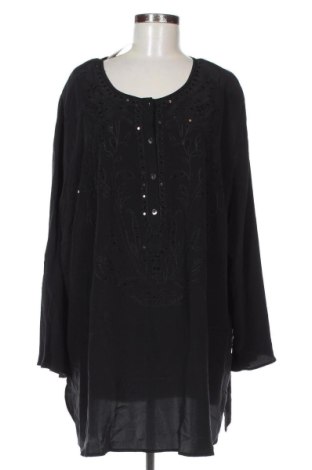 Дамска блуза Ulla Popken, Размер 4XL, Цвят Черен, Цена 9,71 €, #136868295