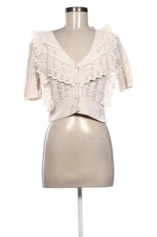 Дамска жилетка Zara, Размер S, Цвят Екрю, Цена 14,31 €, #136829612