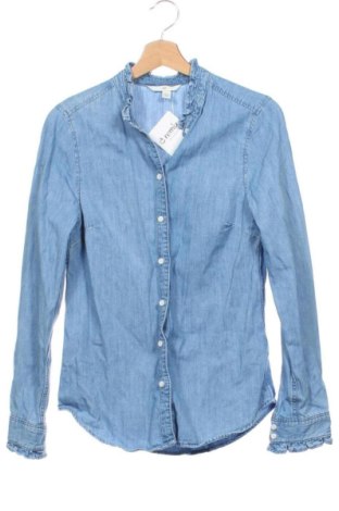 Cămașă de femei H&M, Mărime XS, Culoare Albastru, Preț 52,86 Lei, #136742042