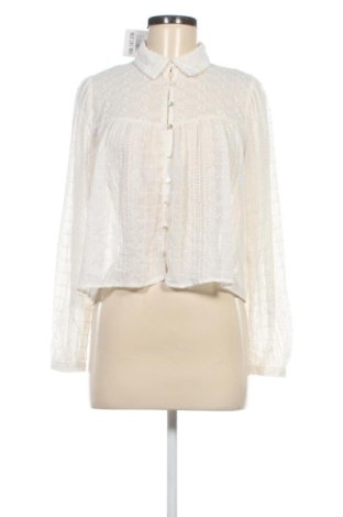Дамска риза Zara, Размер M, Цвят Екрю, Цена 13,29 €, #136747236