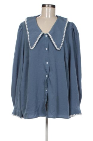 Дамска риза SHEIN, Размер 3XL, Цвят Син, Цена 15,33 €, #136759154