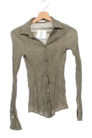 Dámská košile  Bershka, Velikost XXS, Barva Zelená, Cena  179,00 Kč, #136763544
