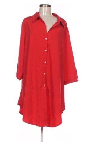 Cămașă de femei SHEIN, Mărime 4XL, Culoare Roșu, Preț 57,99 Lei, #136765650