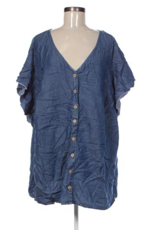 Cămașă de femei Sheego, Mărime 4XL, Culoare Albastru, Preț 69,99 Lei, #136844461