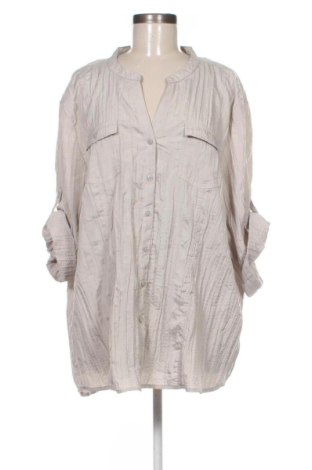 Γυναικείο πουκάμισο Unbranded, Μέγεθος 3XL, Χρώμα Εκρού, Τιμή 17,99 €, #136877939