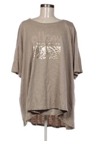 Damen T-Shirt Unbranded, Größe 5XL, Farbe Beige, Preis 13,99 €, #136755184