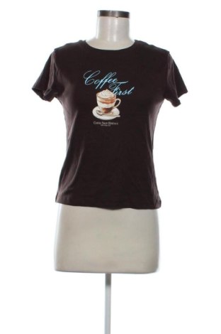 Tricou de femei Stradivarius, Mărime S, Culoare Maro, Preț 44,99 Lei, #136776351