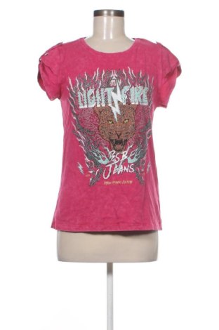 Γυναικείο t-shirt BSB Jeans, Μέγεθος XS, Χρώμα Ρόζ , Τιμή 12,03 €, #136785997