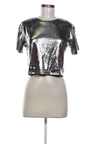 Tricou de femei H&M, Mărime S, Culoare Argintiu, Preț 52,99 Lei, #136790475