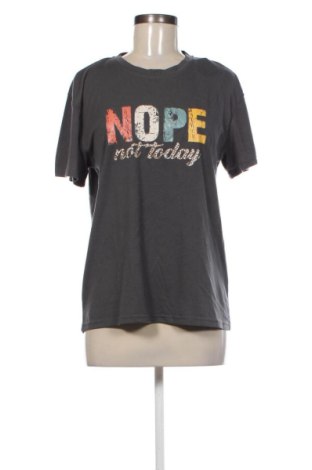 Damen T-Shirt SHEIN, Größe L, Farbe Grau, Preis 8,99 €, #136794239