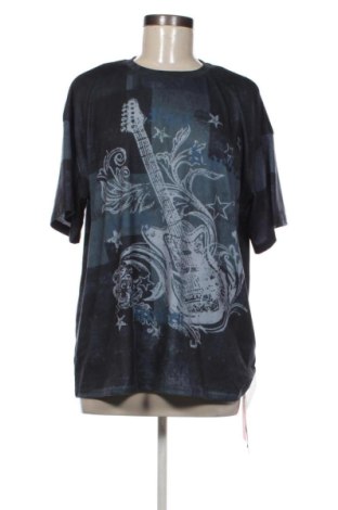 Γυναικείο t-shirt Romwe, Μέγεθος XL, Χρώμα Μαύρο, Τιμή 13,99 €, #136804783