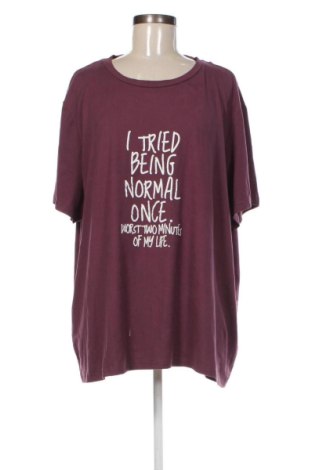 Γυναικείο t-shirt SHEIN, Μέγεθος 4XL, Χρώμα Βιολετί, Τιμή 3,99 €, #136809463