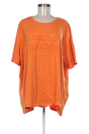 Damen T-Shirt Ulla Popken, Größe 3XL, Farbe Orange, Preis 13,99 €, #136823929